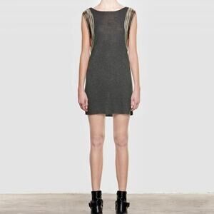 All Saints Siri Embellished Vest Dress